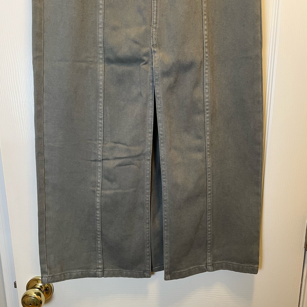 Blu Pepper Long Denim Skirt - Picture 4 of 9